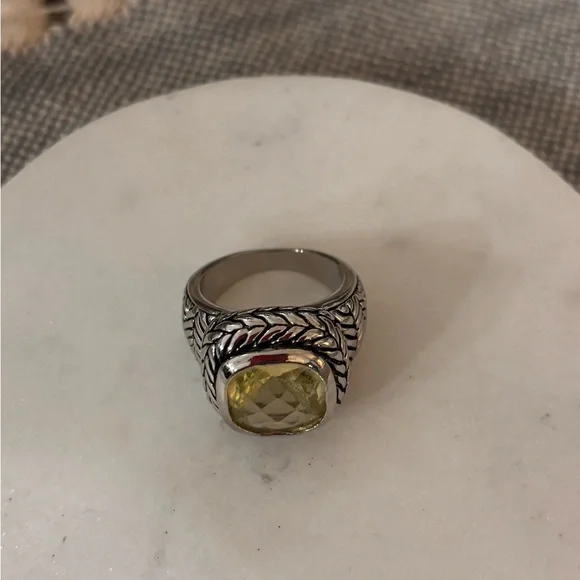 Vintage Lucky Brand Corine Herringbone Ring - Picture 7 of 7